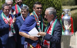 Presidente recebe selecção nacional