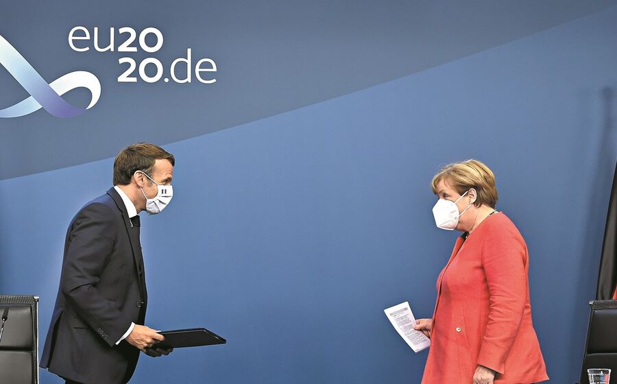 A viragem feita por Merkel em aproximação a Macron foi determinante para a UE ser capaz de acordar uma resposta ambiciosa à recessão em curso.