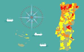 Escalão de risco baixou em 58 concelhos, incluindo Braga, Paços de Ferreira e Feira. Veja no mapa como está o seu